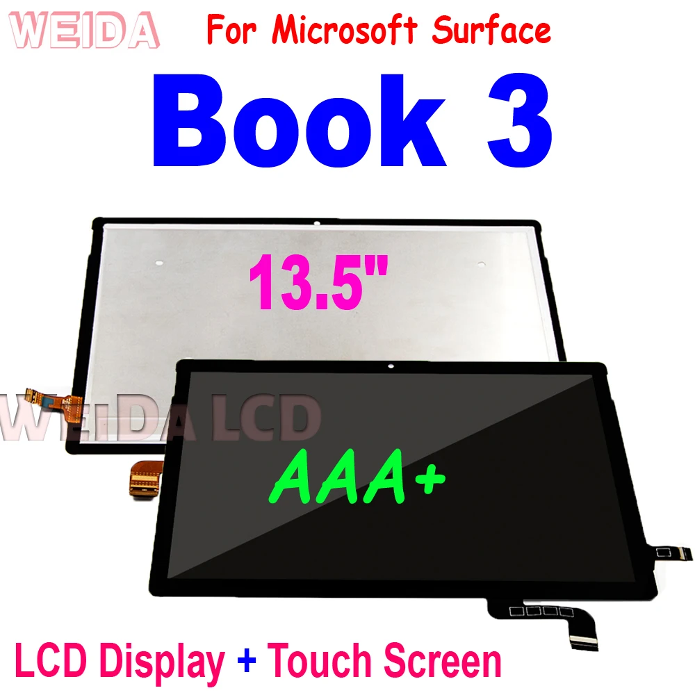 13.5" LCD Replacement For Microsoft Surface Book 3 LCD Display Touch Screen Digitizer Assembly for Surface Book3 LCD Screen
13.5" LCD Replacement For Microsoft Surface Book 3 LCD Display Touch Screen Digitizer Assembly for Surface Book3 LCD Screen