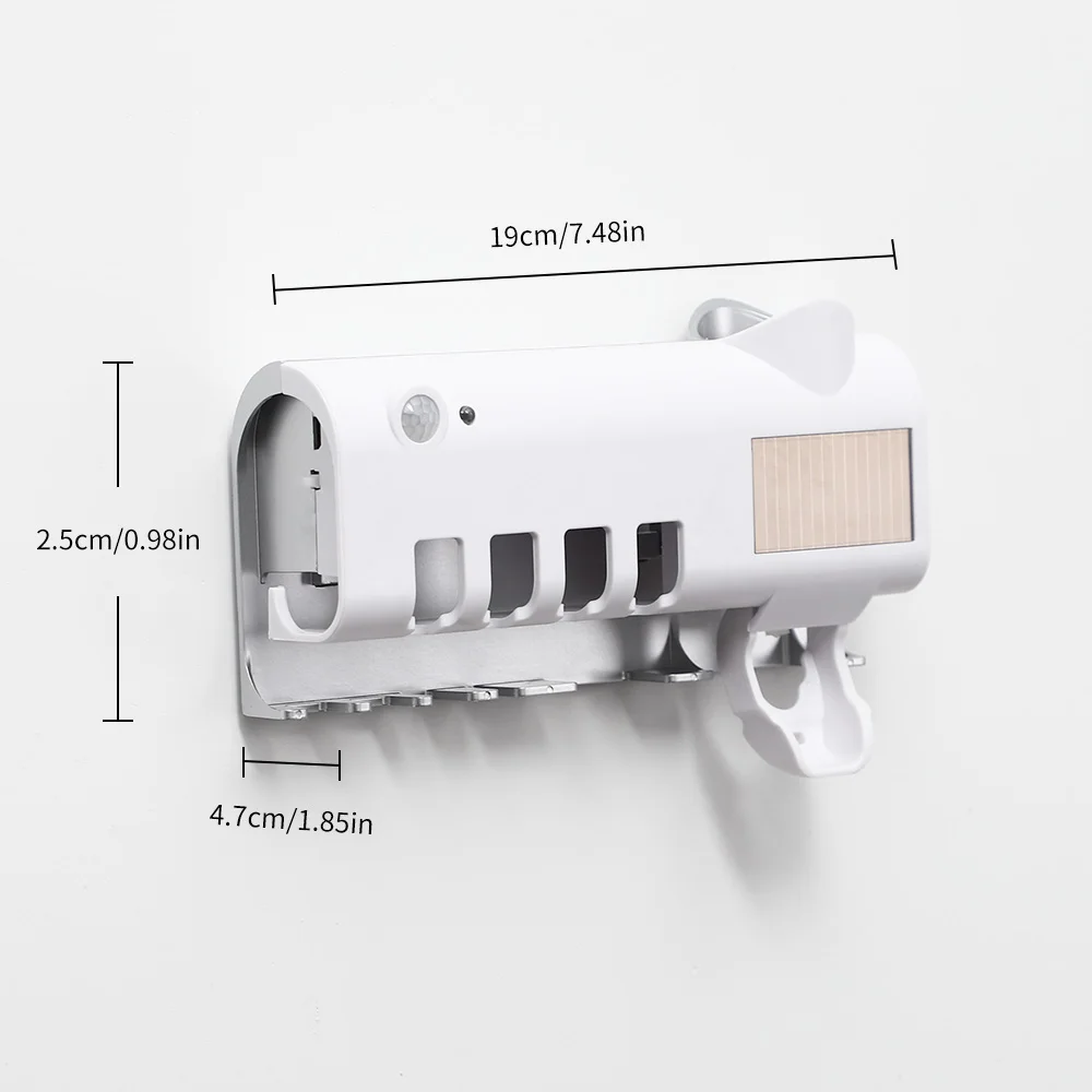 Self-adhesive UV Toothbrush Holder Toothpaste Dispenser Toothbrush Holder Automatic Toothpaste Squeezers Bathroom Products
Self-adhesive UV Toothbrush Holder Toothpaste Dispenser Toothbrush Holder Automatic Toothpaste Squeezers Bathroom Products