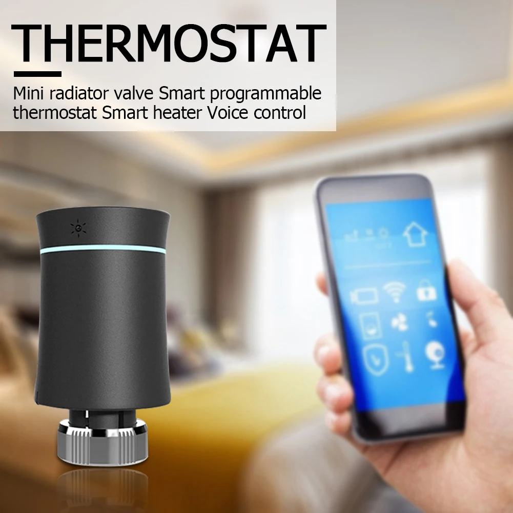 Voice Control Smart Radiator Actuator Thermostatic Heater Thermostat Heater Programmable Temperature Voice Control
Voice Control Smart Radiator Actuator Thermostatic Heater Thermostat Heater Programmable Temperature Voice Control