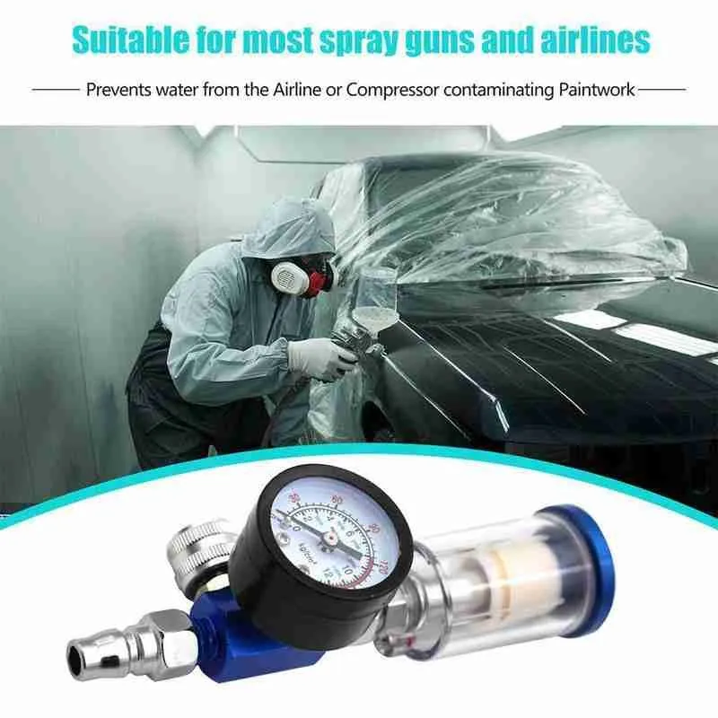 Spray Gun Air Regulator Gauge + In-line Water Trap Filter + JP/EU/US Adapter Pneumatic Tools Accessories For Airbrush
Spray Gun Air Regulator Gauge + In-line Water Trap Filter + JP/EU/US Adapter Pneumatic Tools Accessories For Airbrush