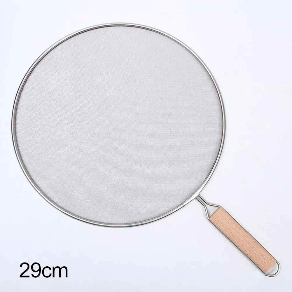 Stainless Steel Splatter Screen Mesh Pot Kitchen Cooking Tools Oil Splatter Screen Frying Pan Mesh Guard Wood Handle
Stainless Steel Splatter Screen Mesh Pot Kitchen Cooking Tools Oil Splatter Screen Frying Pan Mesh Guard Wood Handle
