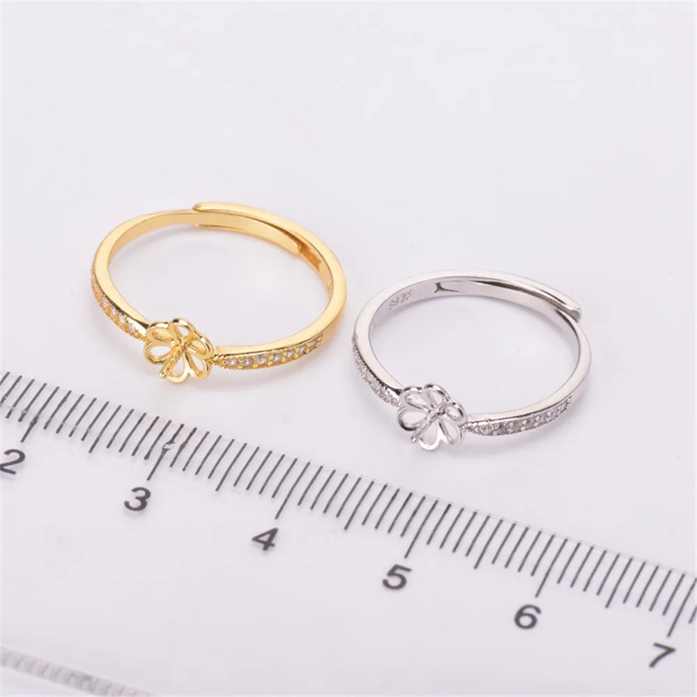 Pearl Ring Settings, Fashionable Ring Findings, Adjustable Size 925 Silver Ring Jewelry DIY Making No Pearl
Pearl Ring Settings, Fashionable Ring Findings, Adjustable Size 925 Silver Ring Jewelry DIY Making No Pearl
