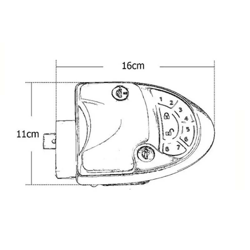 RV Remote Lock Camper Caravan Trailer Entry Door Lock Latch Knob Deadbolt N84F 
RV Remote Lock Camper Caravan Trailer Entry Door Lock Latch Knob Deadbolt N84F