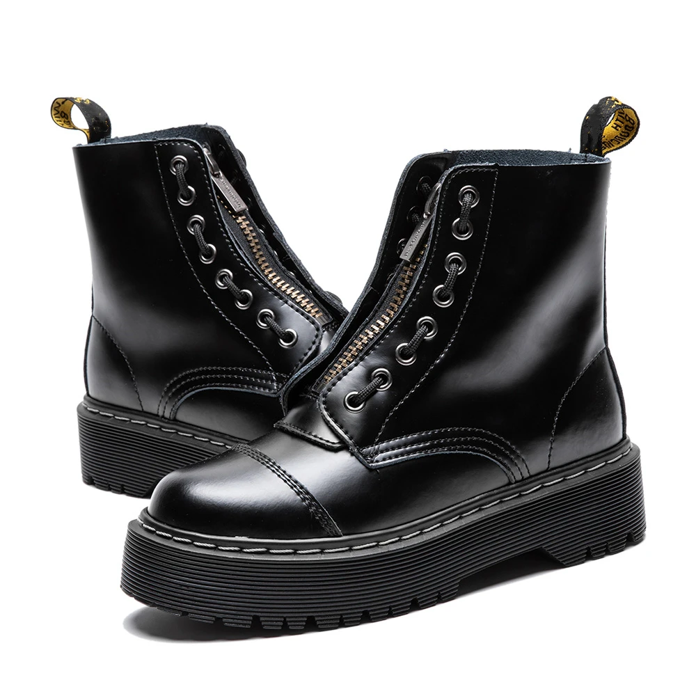 Women Platform Boots Ankle Boots High Quality Genuine Leather Boots Autumn Botas Mujer Female Comfortable Womens Plus Size Boots
Women Platform Boots Ankle Boots High Quality Genuine Leather Boots Autumn Botas Mujer Female Comfortable Womens Plus Size Boots