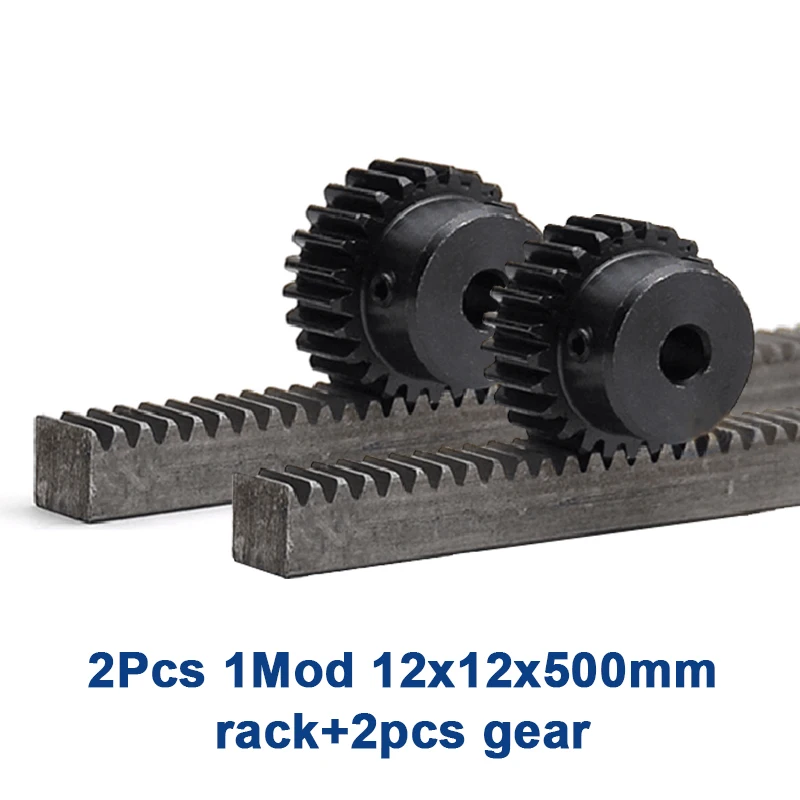 2pcs 1M 12*12*500mm+ 2pcs 15/16/17T pinion spur rack pinion width12mm length 500mm 1Mod 1 Modulus High Precision Gear Rack steel
2pcs 1M 12*12*500mm+ 2pcs 15/16/17T pinion spur rack pinion width12mm length 500mm 1Mod 1 Modulus High Precision Gear Rack steel
