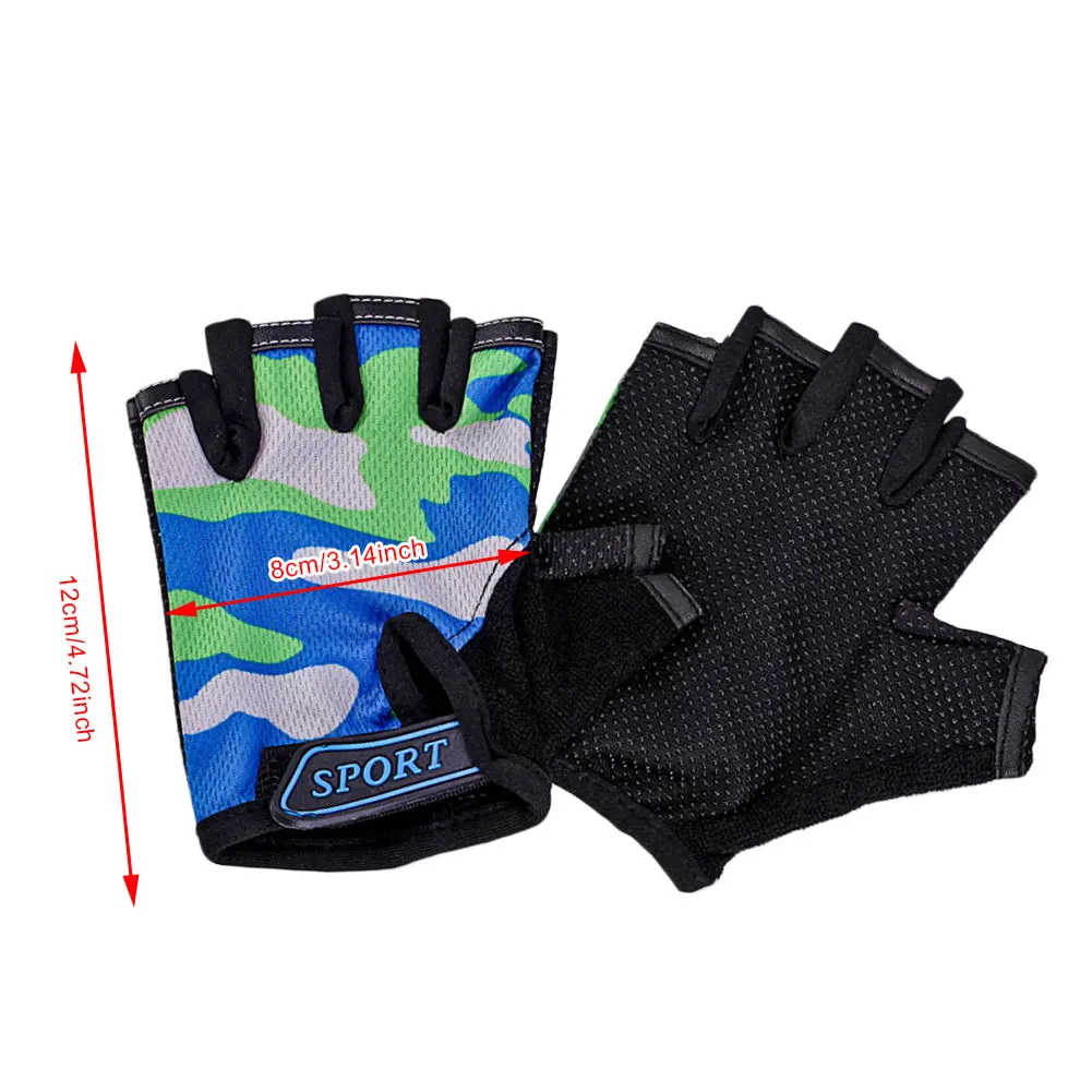 Children's Half Finger Bicycle Gloves Elastic Breathable Anti-slip Camouflage Gloves Bike Gloves Riding Cycling Equipment
Children's Half Finger Bicycle Gloves Elastic Breathable Anti-slip Camouflage Gloves Bike Gloves Riding Cycling Equipment