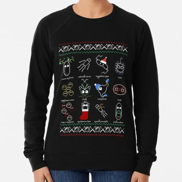 12 Days Of Microbes Print Black Lightweight Sweatshirt Suit Long Sleeved Women Men Ladies Fashion Autumn Hoodies Pullovers
12 Days Of Microbes Print Black Lightweight Sweatshirt Suit Long Sleeved Women Men Ladies Fashion Autumn Hoodies Pullovers