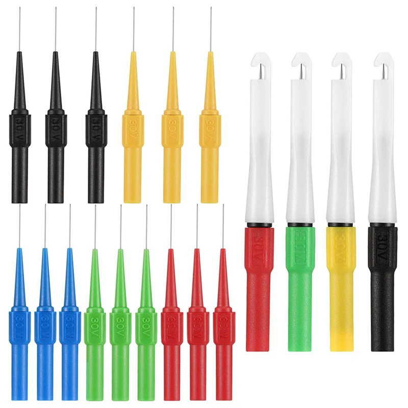 19 Pieces Wire Piercing Probe Insulation Wire Piercing Probes, Probe Non-Destructive Pin, Back Probe Kit Automotive
19 Pieces Wire Piercing Probe Insulation Wire Piercing Probes, Probe Non-Destructive Pin, Back Probe Kit Automotive