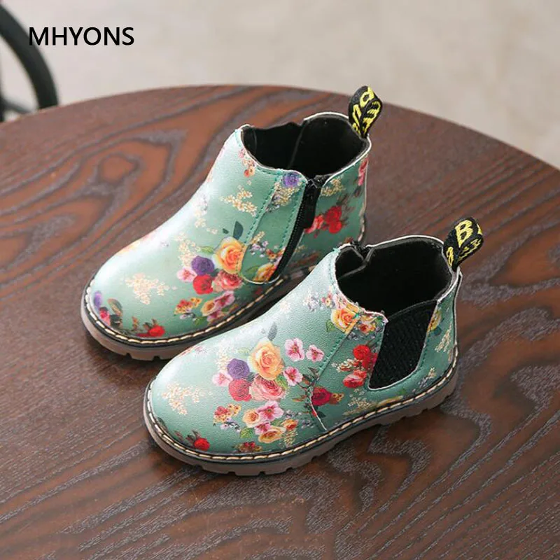 MHYONS 2020 New Kids Boots Girls Floral Flower Print Boots Girls Autumn Martin Boots Children Winter Thick Warm Shoes size 21-30
MHYONS 2020 New Kids Boots Girls Floral Flower Print Boots Girls Autumn Martin Boots Children Winter Thick Warm Shoes size 21-30