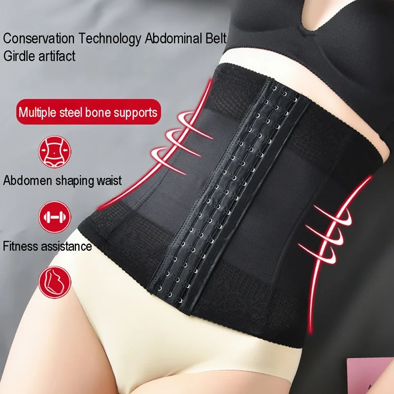 Women Waist Trainer Cincher Body Shaper Panties Tummy Slim Belt Postpartum Control Underbust Steel Boned Corset Hot Selling
Women Waist Trainer Cincher Body Shaper Panties Tummy Slim Belt Postpartum Control Underbust Steel Boned Corset Hot Selling