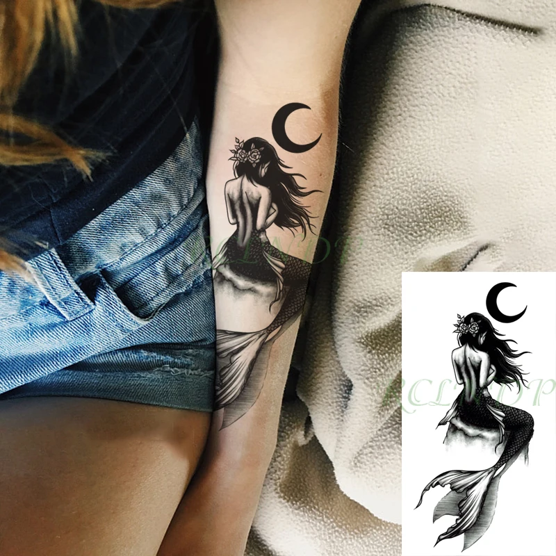 Waterproof Temporary Tattoo Sticker Mermaid Sexy Long Hair Girl Moon Fake Tattoo Flash Hand Arm Leg Tattoo for Girl Women Men
Waterproof Temporary Tattoo Sticker Mermaid Sexy Long Hair Girl Moon Fake Tattoo Flash Hand Arm Leg Tattoo for Girl Women Men