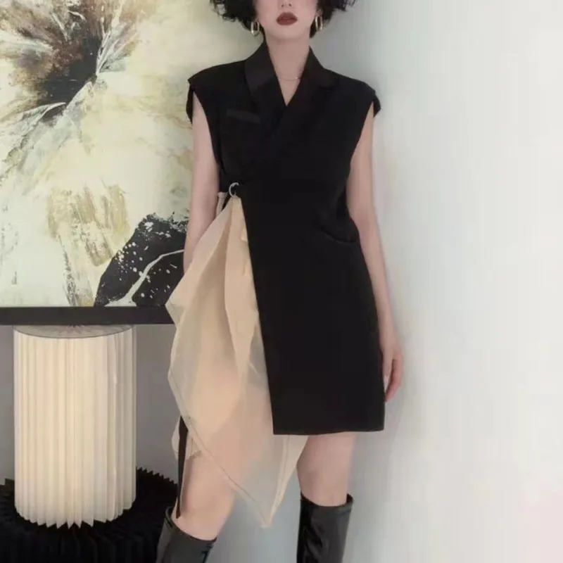 DEAT 2021 New Spring And Autumn Fashion Casual Sleeveless High Waist Lace Slim Patchwork Short Dress Women SL575
DEAT 2021 New Spring And Autumn Fashion Casual Sleeveless High Waist Lace Slim Patchwork Short Dress Women SL575