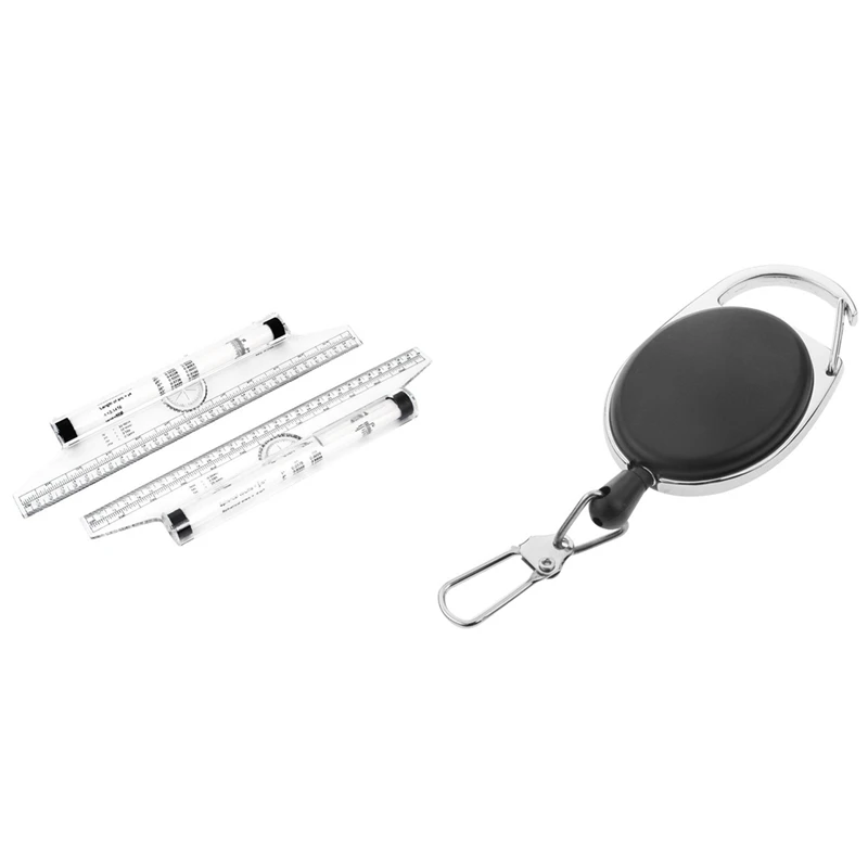 Art Drawing Tool Squares Angle Parallel Line Rolling Ruler 30 Cm 2 Pieces With Heavy Duty Retractable Carabiner
Art Drawing Tool Squares Angle Parallel Line Rolling Ruler 30 Cm 2 Pieces With Heavy Duty Retractable Carabiner