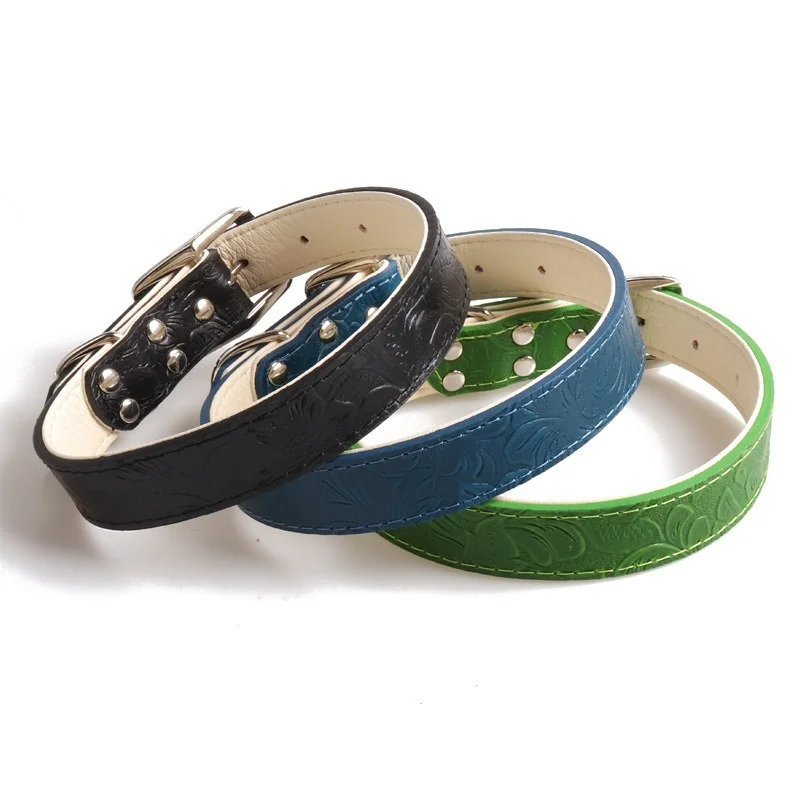 Carved cowhide leather dog collar Tang grass pattern collar cat collar pet collar personalised dog collar waterproof dog collar
Carved cowhide leather dog collar Tang grass pattern collar cat collar pet collar personalised dog collar waterproof dog collar