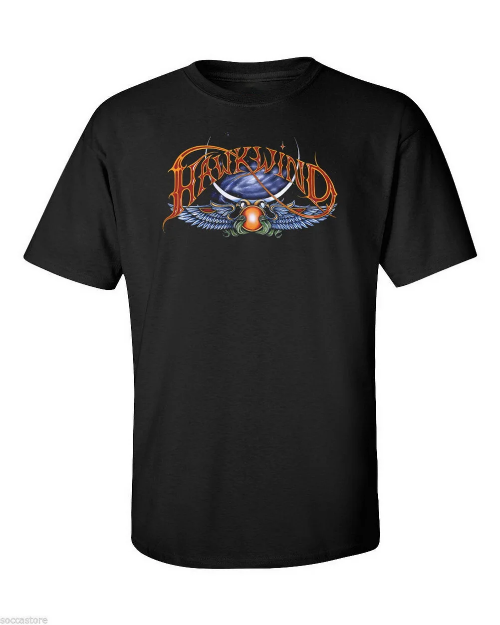 Hawkwind/топы футболка Psychedelic Rock Space UK Британский прогрессивный Hawklords Eloy Футболка с
