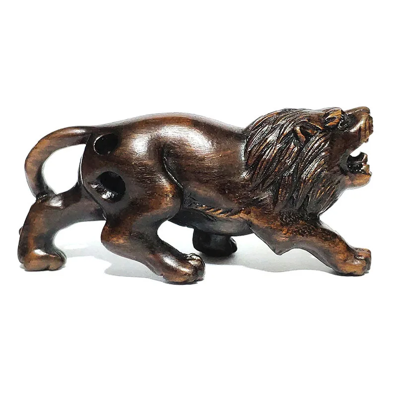 Y6125 - Collectible 20 Years Old 2" Hand Carved Ebony Ironwood Netsuke - Lion King
Y6125 - Collectible 20 Years Old 2" Hand Carved Ebony Ironwood Netsuke - Lion King