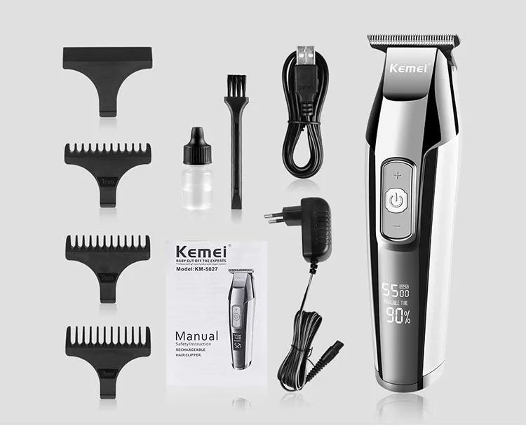 Professional Waterproof Hair TrimmerDisplay Men's Hair Clipper Grooming Low Noise Clipper Titanium Ceramic Blade Adult Razor
Professional Waterproof Hair TrimmerDisplay Men's Hair Clipper Grooming Low Noise Clipper Titanium Ceramic Blade Adult Razor