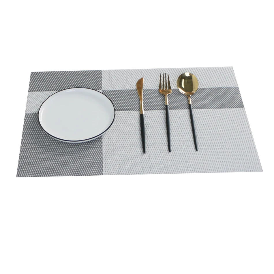 4PCS Heat-Resistant Stain Resistant Non-Slip Placemats for Kitchen Table Washable Durable PVC Table Mats Woven Vinyl 
4PCS Heat-Resistant Stain Resistant Non-Slip Placemats for Kitchen Table Washable Durable PVC Table Mats Woven Vinyl
