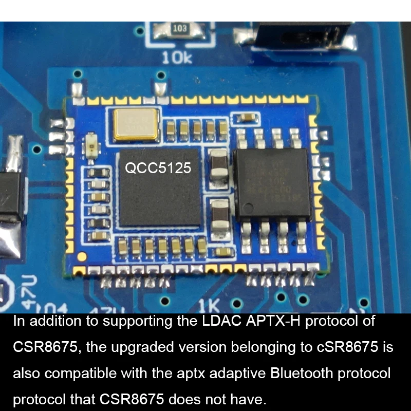 Lusya QCC5125 Wireless Lossless Bluetooth 5.1 Audio Stereo Receive Board Supports LDAC APTX-HD Aptx Adaptive
Lusya QCC5125 Wireless Lossless Bluetooth 5.1 Audio Stereo Receive Board Supports LDAC APTX-HD Aptx Adaptive