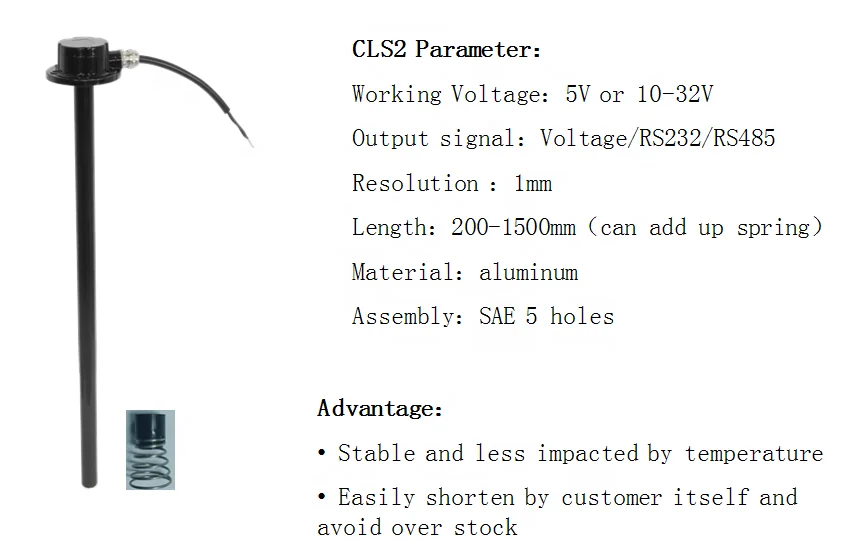 JS67344,CLS2-1500 high resolution capacitive gps fuel diesel gasoline generator level sensor
JS67344,CLS2-1500 high resolution capacitive gps fuel diesel gasoline generator level sensor