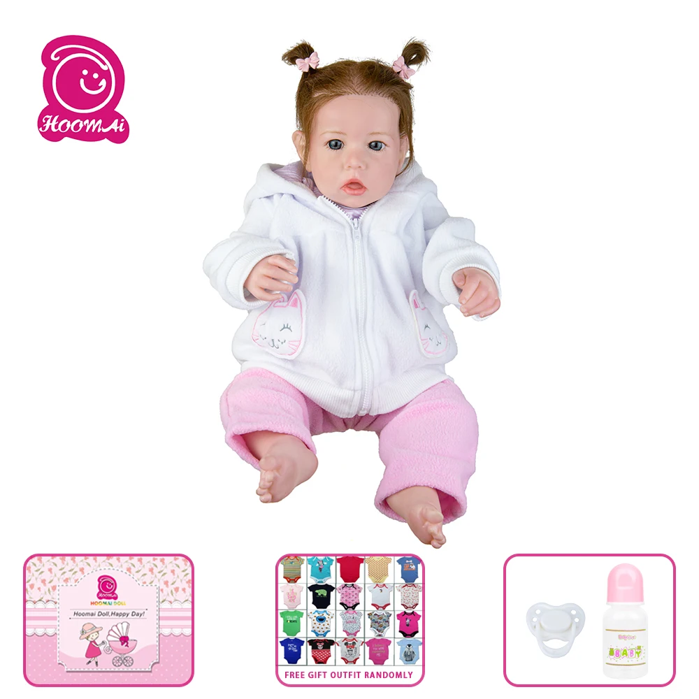 20" Reborn Silicone Doll 51cm Cloth Body Reborn Baby Doll Toys Lifelike Child Birthday Gift Toys For Girls
20" Reborn Silicone Doll 51cm Cloth Body Reborn Baby Doll Toys Lifelike Child Birthday Gift Toys For Girls