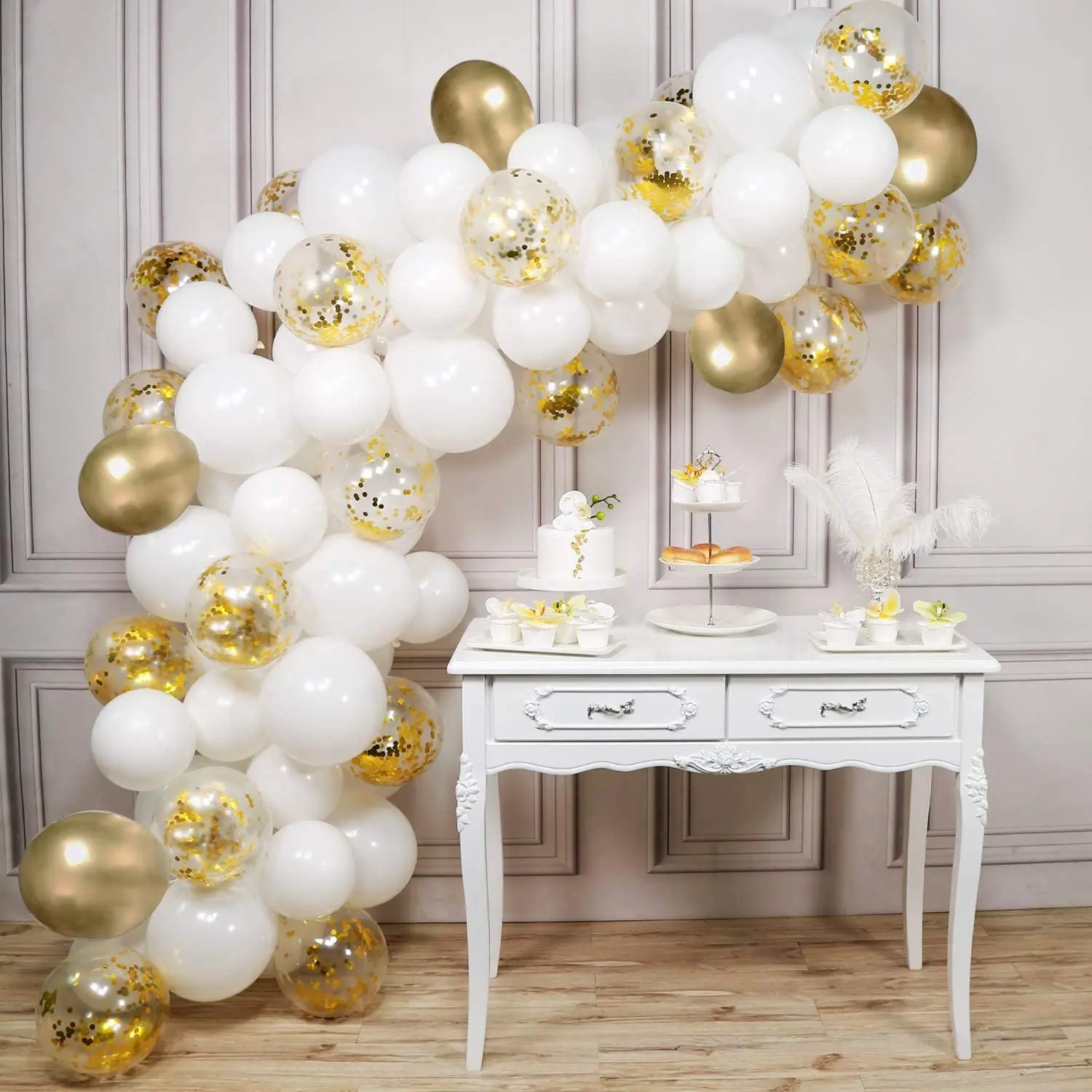 82pcs/lot Gold Balloon Arch Kit White Silver Latex Garland Balloons Baby Shower Supplies Backdrop Wedding Party Decor
82pcs/lot Gold Balloon Arch Kit White Silver Latex Garland Balloons Baby Shower Supplies Backdrop Wedding Party Decor