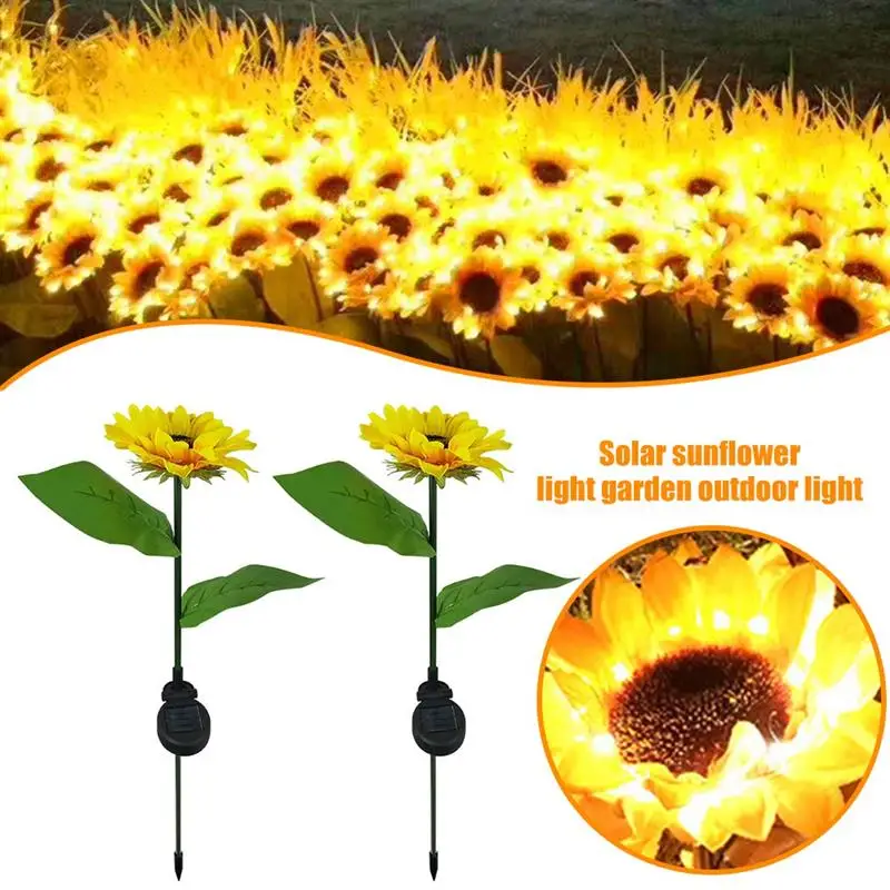 Led Solar Sunflower Light Outdoor Waterproof Solar Powered Artificial Sunflower Decorative Lamp for Yard Lawn Path Garden Lights
Led Solar Sunflower Light Outdoor Waterproof Solar Powered Artificial Sunflower Decorative Lamp for Yard Lawn Path Garden Lights
