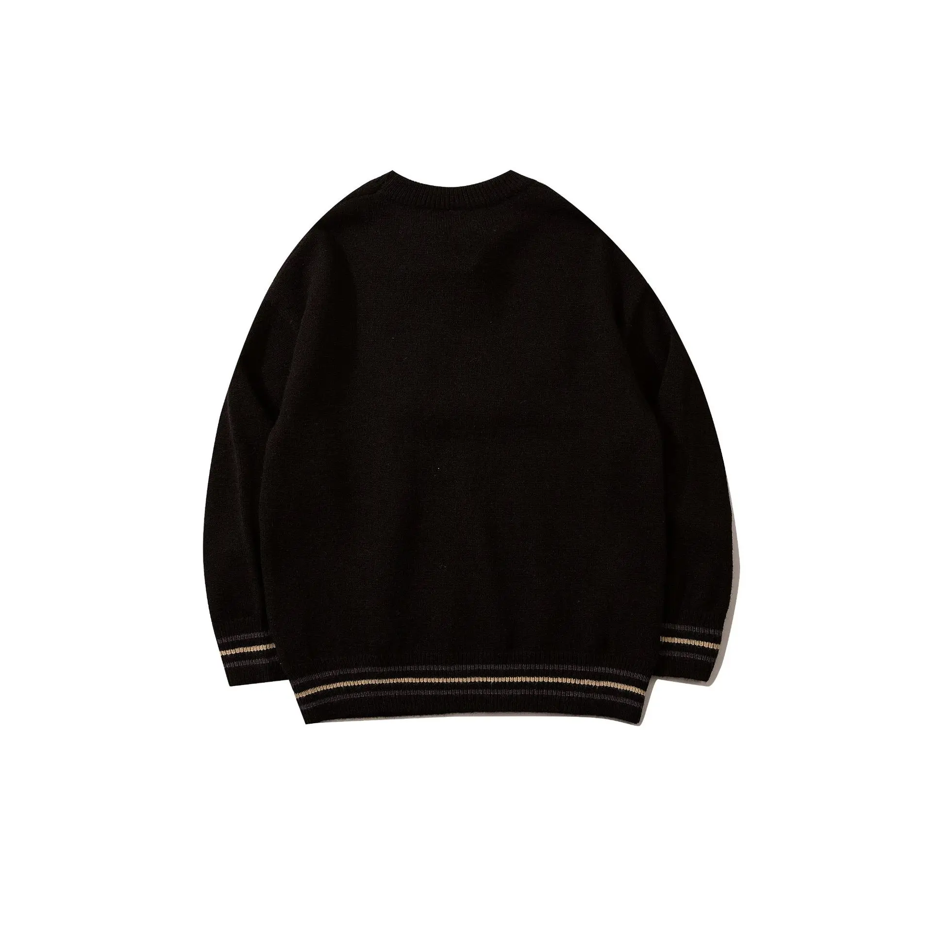 SEVEYFAN Men's Cartoon Deer Striped Sweater BF Loose O Neck Cotton Knitwear Hip Hop Pullover Sweaters for Couples
SEVEYFAN Men's Cartoon Deer Striped Sweater BF Loose O Neck Cotton Knitwear Hip Hop Pullover Sweaters for Couples