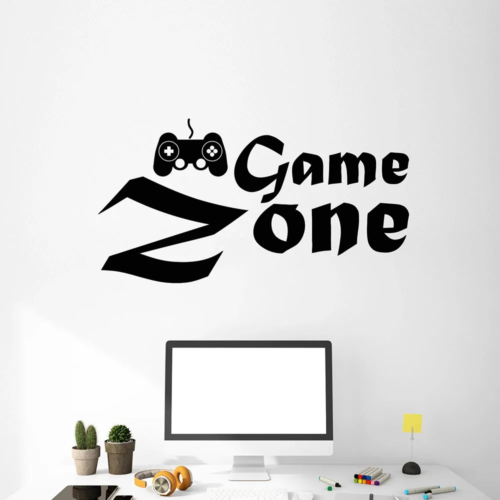 Настенные виниловые Стикеры Game Zone Z813 для мальчиков наклейки на окно и дверь с