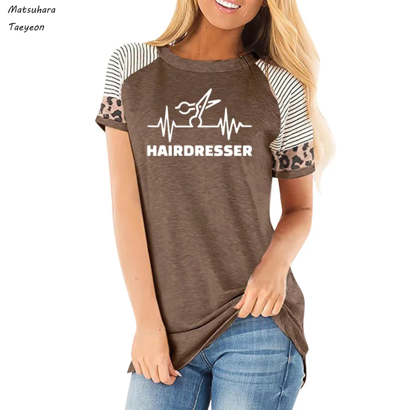 New Fashion Summer Heartbeat Hairdresser T Shirt Women Casual O-neck Cotton Short Sleeve Girls Tshirt Barber T-shirt Tee Tops
New Fashion Summer Heartbeat Hairdresser T Shirt Women Casual O-neck Cotton Short Sleeve Girls Tshirt Barber T-shirt Tee Tops