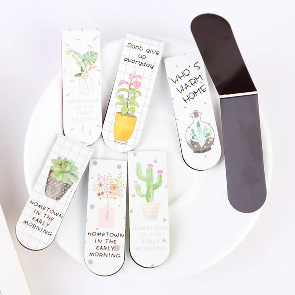 6pcs Plant Accessories Magnetic Bookmark Paper Office Stationery Colourful Cartoon Cute School Foldable Mini Page Note Assorted
6pcs Plant Accessories Magnetic Bookmark Paper Office Stationery Colourful Cartoon Cute School Foldable Mini Page Note Assorted