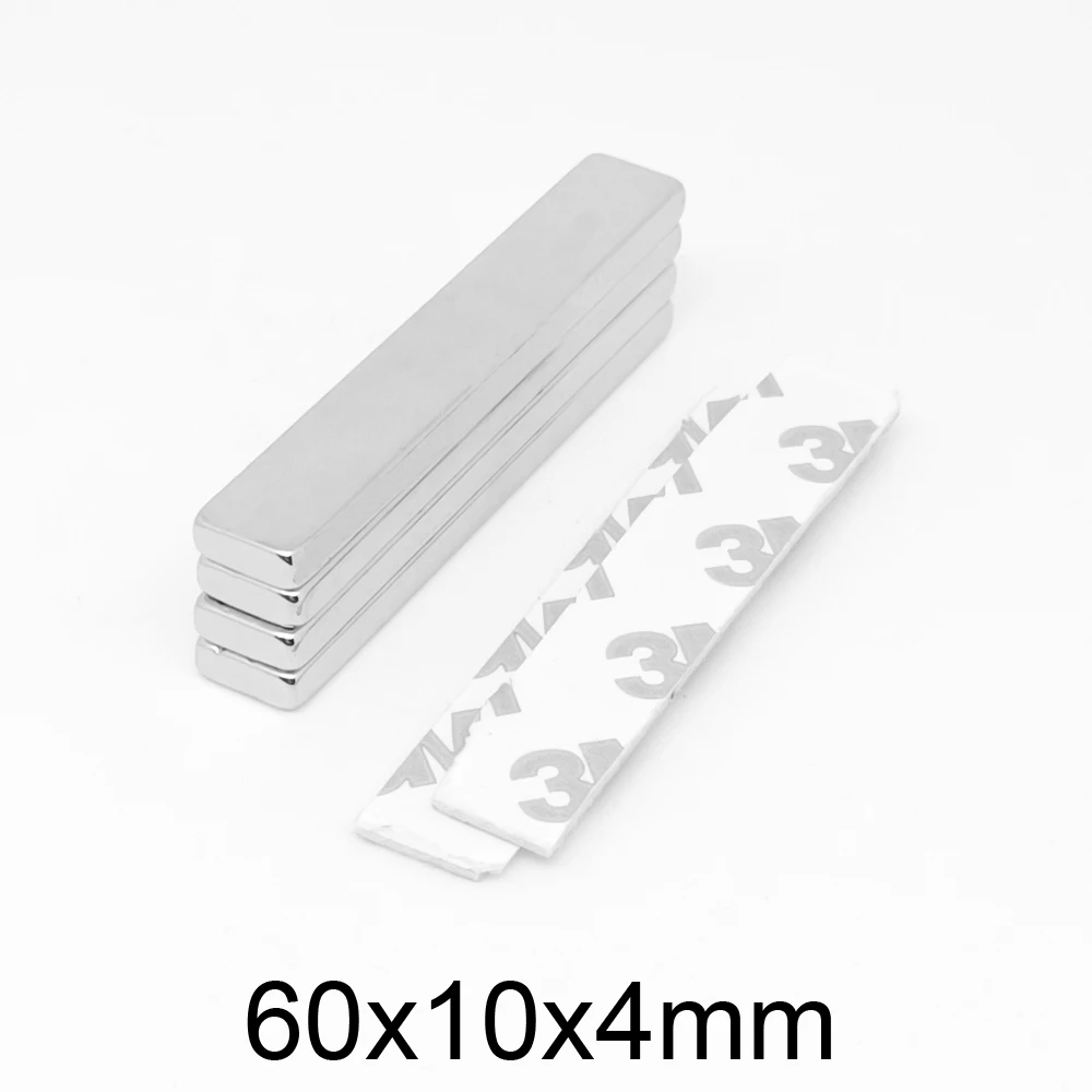 2/5/10/15/20PCS 60x10x4mm Strong Block Search Magnet With 3M Self - Adhesive 60x10x4 Strip Permanent NdFeB Magnet 60x10x4
2/5/10/15/20PCS 60x10x4mm Strong Block Search Magnet With 3M Self - Adhesive 60x10x4 Strip Permanent NdFeB Magnet 60x10x4