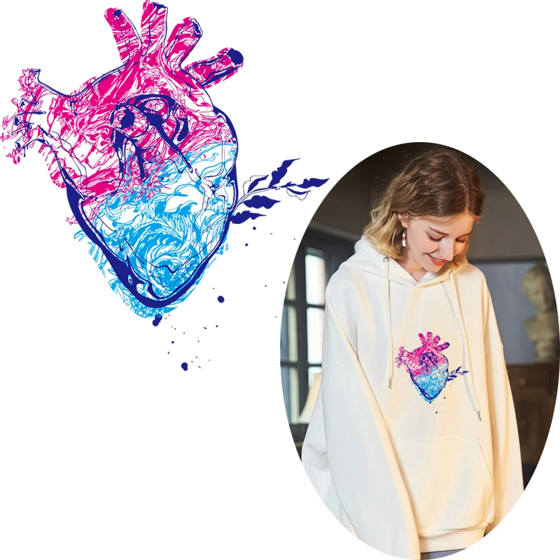 Red blue Heart Transfer Wave Heat Transfer Iron On Vinyl Printed Appliques For Girl Clothing Decoration Punk Thermals Stickers
Red blue Heart Transfer Wave Heat Transfer Iron On Vinyl Printed Appliques For Girl Clothing Decoration Punk Thermals Stickers