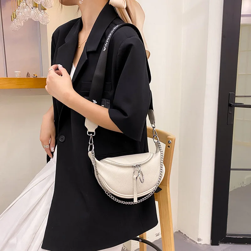 High Quality Soft Genuine Leather Shoulder Bags for Women 2021 Luxury Waist Bag Casual Chest Bag Designer Chain Crossbody Bags
High Quality Soft Genuine Leather Shoulder Bags for Women 2021 Luxury Waist Bag Casual Chest Bag Designer Chain Crossbody Bags