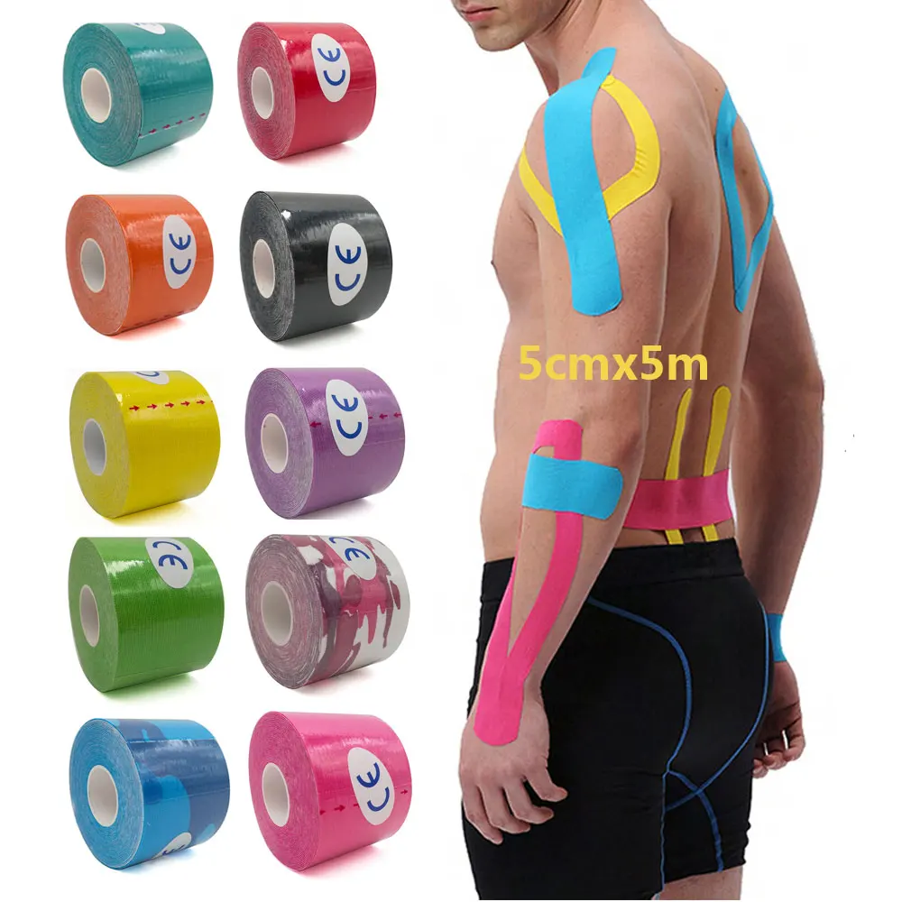 5 Size Kinesiology Tape Muscle Bandage Sports Cotton Elastic Adhesive Strain Injury Tape Knee Muscle Pain Relief Stickers
5 Size Kinesiology Tape Muscle Bandage Sports Cotton Elastic Adhesive Strain Injury Tape Knee Muscle Pain Relief Stickers