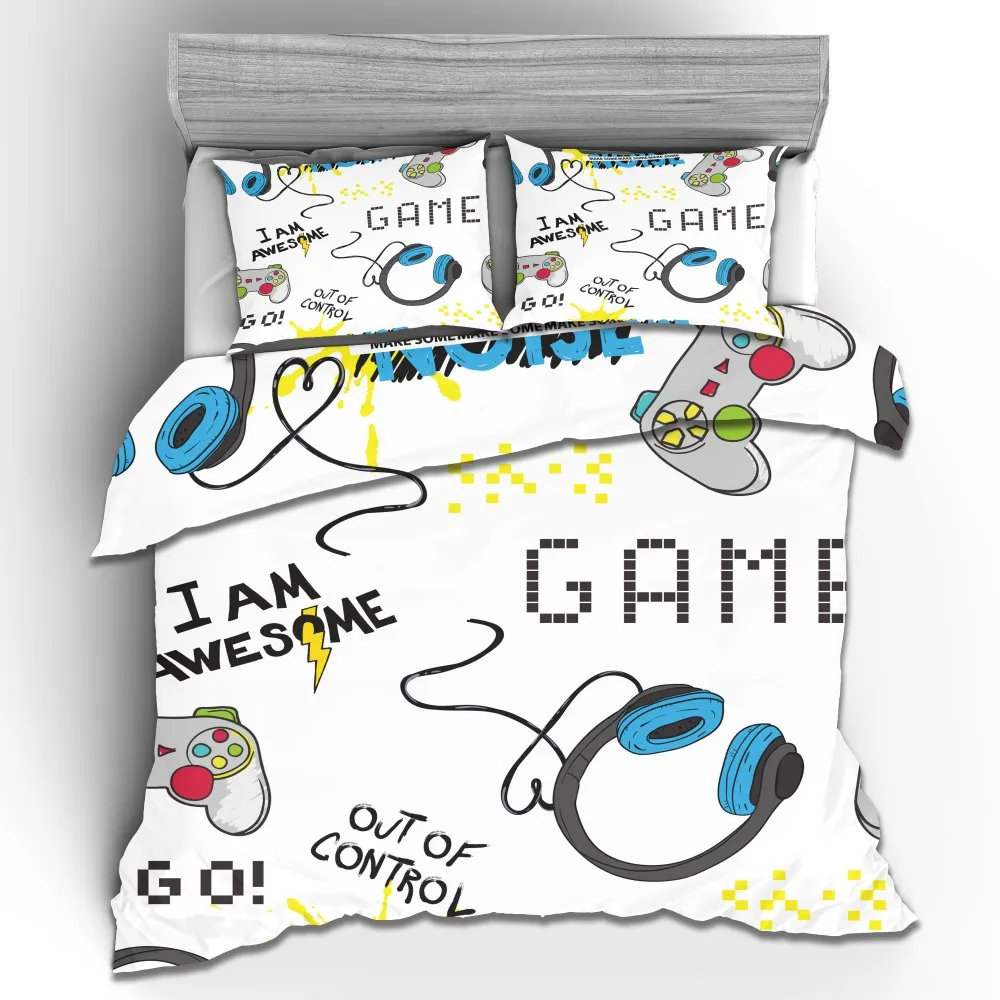 3D Game Over Printing Gamepad Comforter Bedding Set Cartoon Kids Duvet Cover Set Pillowcases Twin Full Queen King Double Size
3D Game Over Printing Gamepad Comforter Bedding Set Cartoon Kids Duvet Cover Set Pillowcases Twin Full Queen King Double Size