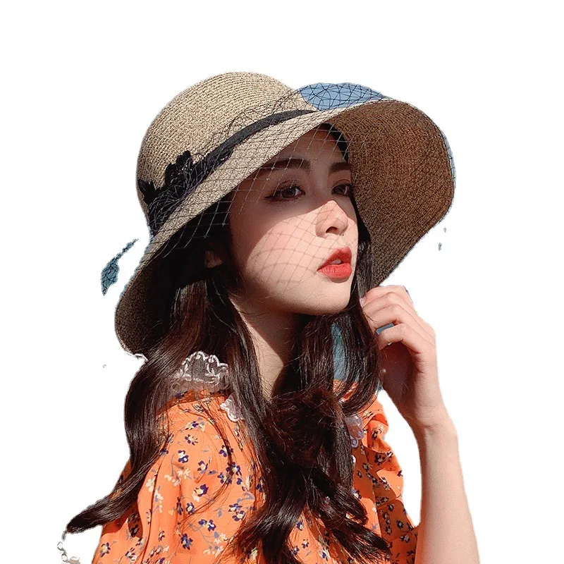 Y245 Summer Sun Hat Straw Hat Net Yarn Ladies Outdoor Travel Bow Korean Version of The Big Eaves Beach Holiday Hat Hats
Y245 Summer Sun Hat Straw Hat Net Yarn Ladies Outdoor Travel Bow Korean Version of The Big Eaves Beach Holiday Hat Hats