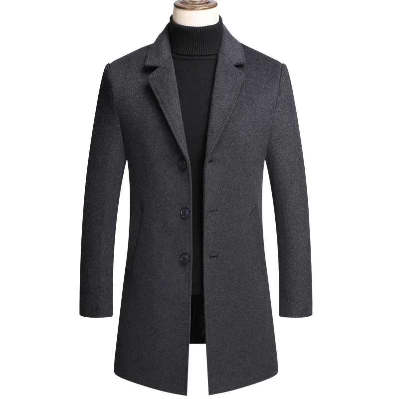 2021 Winter New Single Breasted Woollen Coat Man 
2021 Winter New Single Breasted Woollen Coat Man