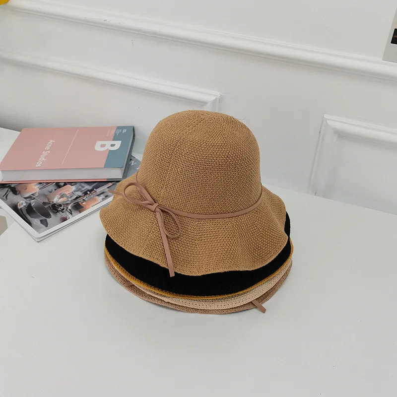 Straw Caps Female Summer Fine Crochet Leisure Foldable Women Sun Hats Beach Travel Seaside Fisherman's Solid Hat LR0004
Straw Caps Female Summer Fine Crochet Leisure Foldable Women Sun Hats Beach Travel Seaside Fisherman's Solid Hat LR0004