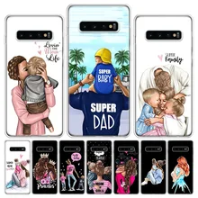 Mom and Baby Dad Phone Case For Samsung Galaxy A02S A12 A22 A32 A42 A52S A52 A72 A03 A03S A13 A23 A33 A53 A73 5G A10E A81 A91 Co