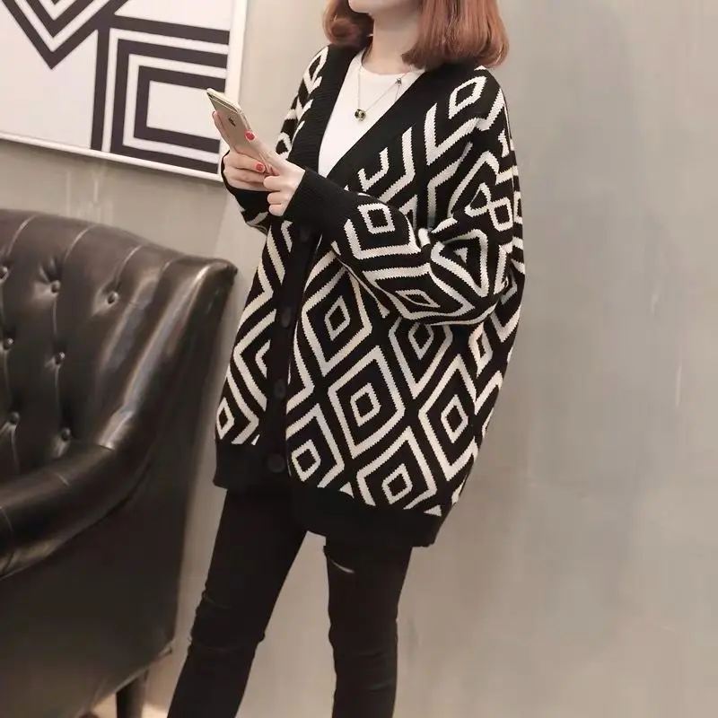 2021 Women 's Korean -Style Thickened Lady 's Sweater Cardigan Coat Women 's Autumn Loose Sweater Top Fashion
2021 Women 's Korean -Style Thickened Lady 's Sweater Cardigan Coat Women 's Autumn Loose Sweater Top Fashion
