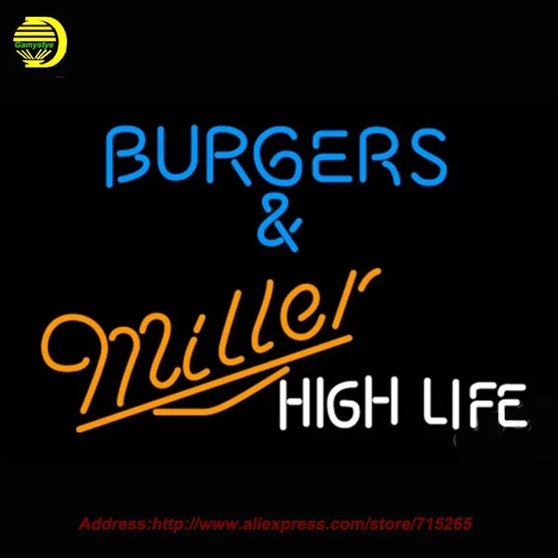 BURGERS MILLER неоновый светильник высокой жизни неоновая лампа со стеклянной трубкой