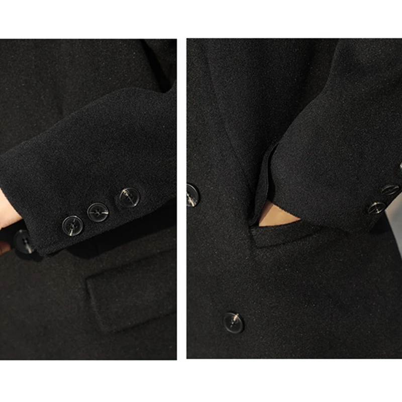 Autumn Winter New Fashion Wool Jacket Female Korean Mid-Long Double-Breasted Woolen Coat Ladies Clothes Slim Thick Outwear H847
Autumn Winter New Fashion Wool Jacket Female Korean Mid-Long Double-Breasted Woolen Coat Ladies Clothes Slim Thick Outwear H847