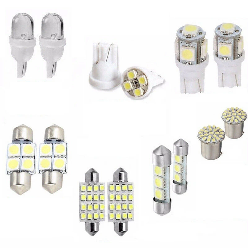 14pcs Set T10 31&41mm LED White Bulbs Car Interior Light Map Indicator Light License Plate Lamp Turn Brake LED Light
14pcs Set T10 31&41mm LED White Bulbs Car Interior Light Map Indicator Light License Plate Lamp Turn Brake LED Light