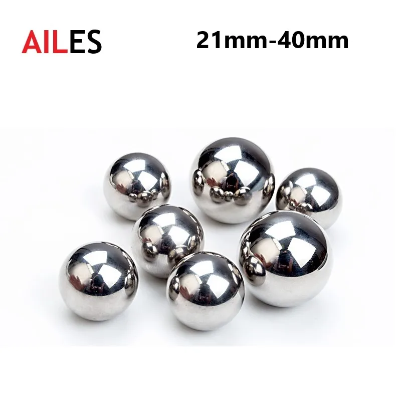 

304 Stainless Steel Balls Solid Metal Balls 21mm 22mm 24mm 25mm 25.4mm 26mm 28mm 30mm 31.75mm 32mm 34mm 35mm 38mm 39mm 40mm