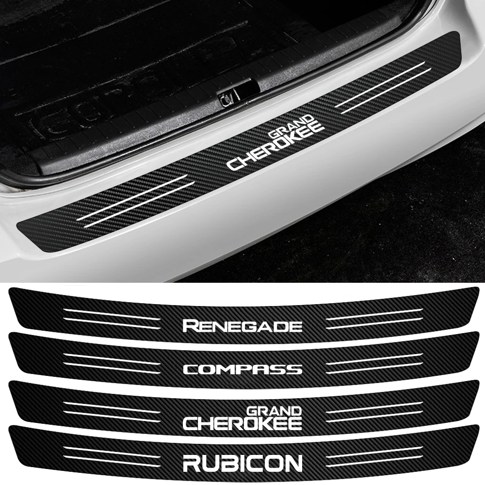 For Jeep Renegade Compass Grand Cherokee Wrangler Patriot Rubicon 1Pcs Car Tail Trunk Carbon Fiber Bumper Protection Stickers
For Jeep Renegade Compass Grand Cherokee Wrangler Patriot Rubicon 1Pcs Car Tail Trunk Carbon Fiber Bumper Protection Stickers