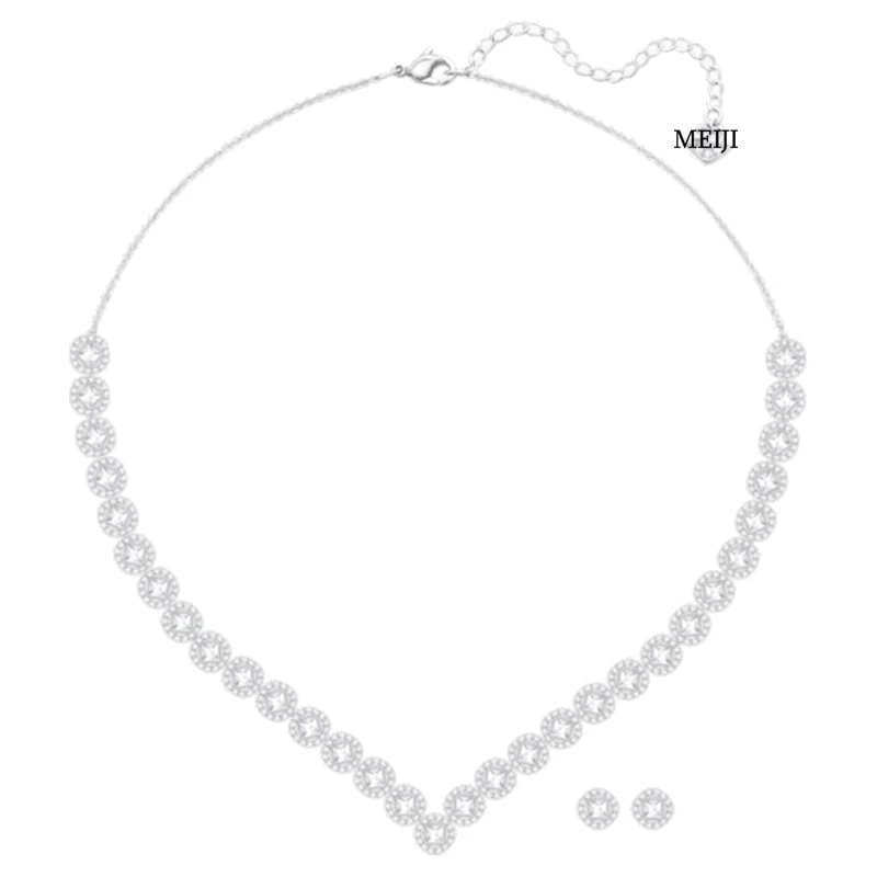 MEIJI Hot Sale Jewelry Sets Crystals Zircon Necklace&Earrings Luxury Fashion For Women Party Wedding Anniversary Jewelry Gifts
MEIJI Hot Sale Jewelry Sets Crystals Zircon Necklace&Earrings Luxury Fashion For Women Party Wedding Anniversary Jewelry Gifts