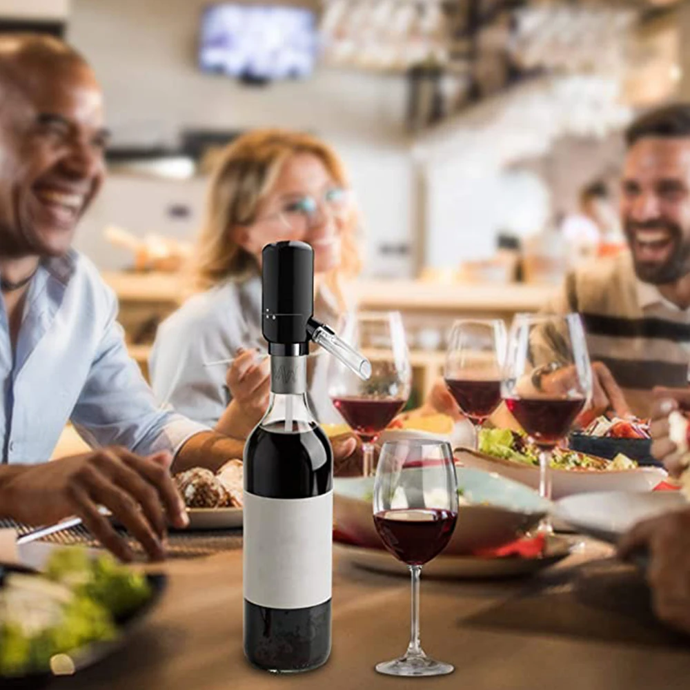 Electric Wine Aerator Portable Pourer Instant Wine Decanter Dispenser Pump One-Touch Automatic Battery Work
Electric Wine Aerator Portable Pourer Instant Wine Decanter Dispenser Pump One-Touch Automatic Battery Work