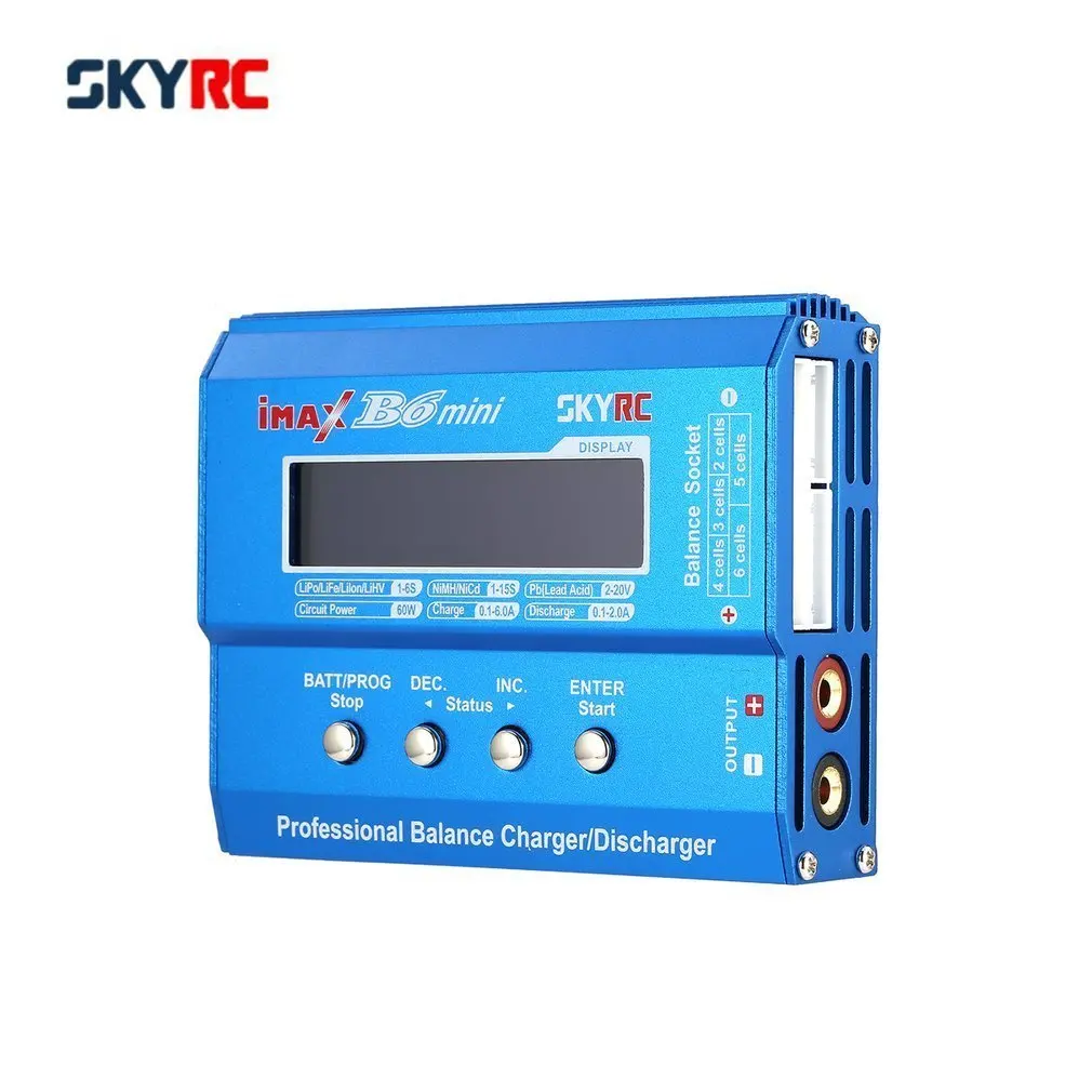 Original SKYRC IMAX B6 mini 60W Balance Charger Discharger for RC Helicopter nimh nicd Aircraft Intelligent Battery Charger
Original SKYRC IMAX B6 mini 60W Balance Charger Discharger for RC Helicopter nimh nicd Aircraft Intelligent Battery Charger