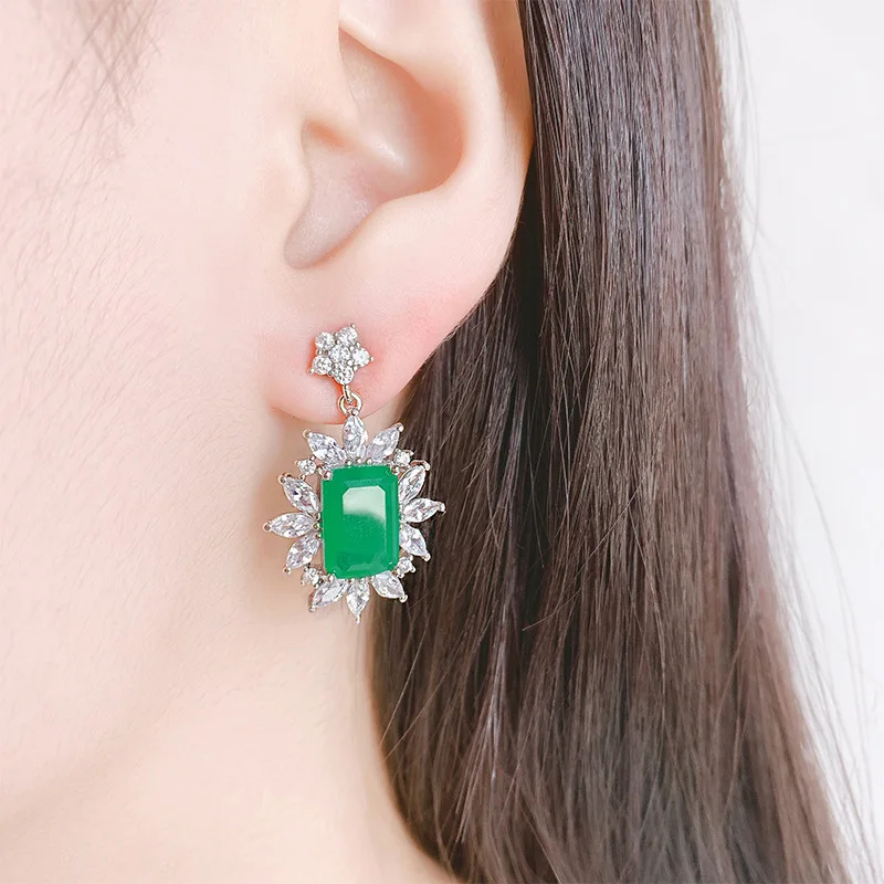 Wong Rain Vintage 925 Sterling Silver Created Moissanite Emerald Gemstone Birthstone Drop Dangle Earrings Fine Jewelry Wholesale
Wong Rain Vintage 925 Sterling Silver Created Moissanite Emerald Gemstone Birthstone Drop Dangle Earrings Fine Jewelry Wholesale